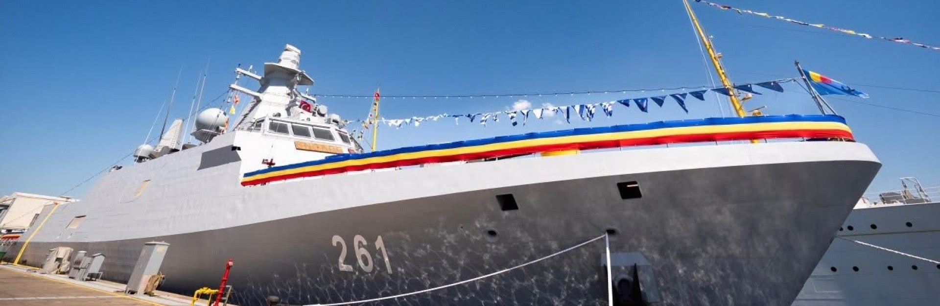 Corveta „Contraamiral August Roman” – 261 a intrat în serviciul Forțelor Navale Române