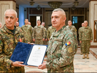 Conferirea Emblemei de Onoare a Statului Major al Apărării