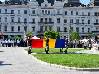 Ceremonie militară și religioasă Ziua Drapelului în Piața Tricolor Foto:Alexandru Badea