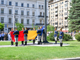 Ceremonie militară și religioasă Ziua Drapelului în Piața Tricolor Foto:Alexandru Badea