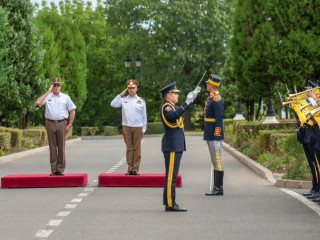Vizita șefului Statului Major  al Apărării din Ungaria la sediul Ministerului Apărării Naționale Foto:Alexandru Badea