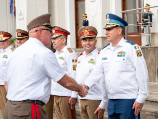 Vizita șefului Statului Major  al Apărării din Ungaria la sediul Ministerului Apărării Naționale Foto:Alexandru Badea