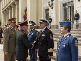 Întrevederea șefului Statului Major al Apărării cu omologul canadian Foto:SMAp - Laurențiu Turoi