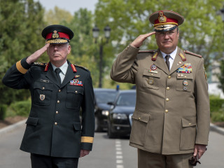 Întrevederea șefului Statului Major al Apărării cu omologul canadian Foto:SMAp - Laurențiu Turoi