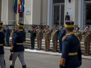 Întrevederea șefului Statului Major al Apărării cu omologul canadian Foto:SMAp - Laurențiu Turoi