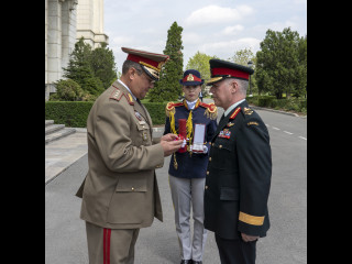 Întrevederea șefului Statului Major al Apărării cu omologul canadian Foto:SMAp - Laurențiu Turoi
