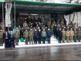 Tribuna oficială a exercițiului multinațional ANAKONDA Foto:MApN