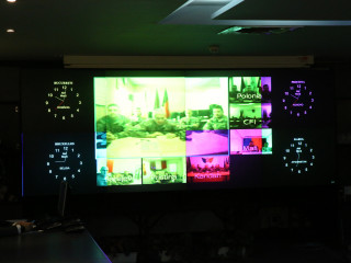 Videoteleconferință cu militarii din teatrele de operații și misiuni externe Foto:Valentin Ciobârcă