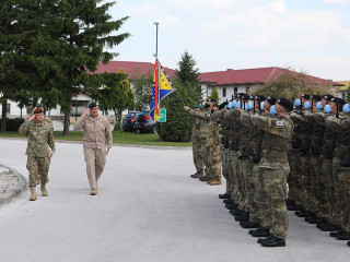 șeful Statului Major al Apărării, în vizită la comandamentul EUFOR Foto:Secția informare și relații publice